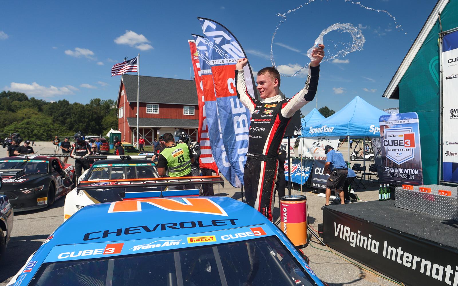 Carson Brown Earns First-Career CUBE 3 Architecture TA2 Series Win in Fourth TA2 Start at VIR
